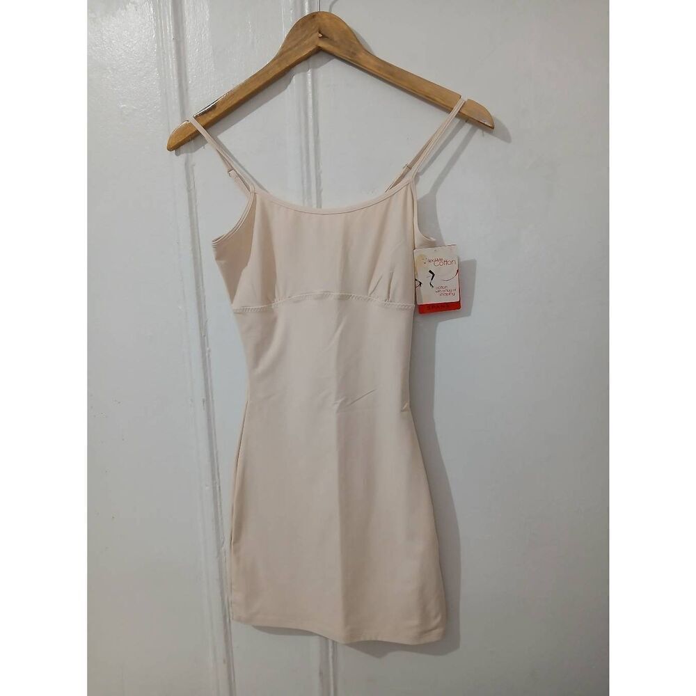 Spanx womens small beige nude shapewear slip dress adjustable straps